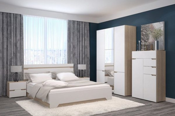 Bedroom set Antalya Sonoma/white soft