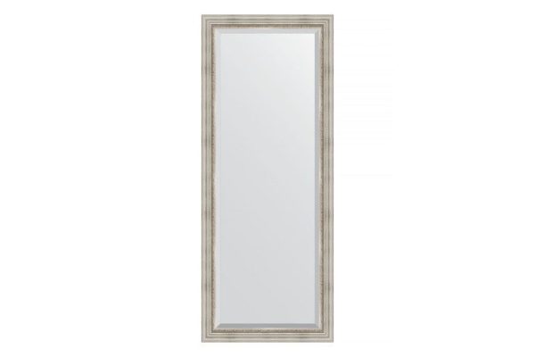 Floor mirror with bevel in a baguette frame EVOFORM BY 6118 Roman silver 81x201 cm