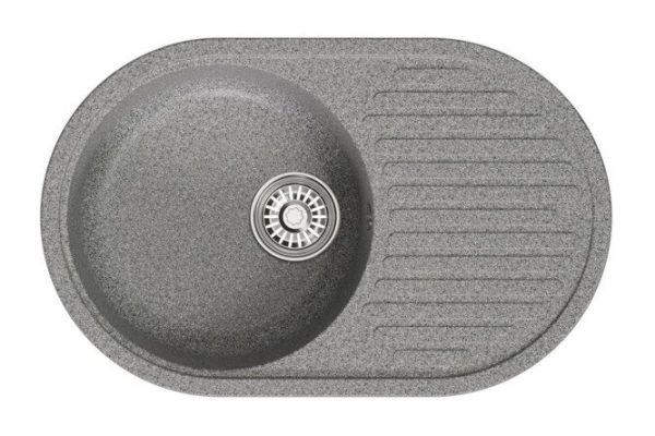 Inset sink with drainer MIXLINE ML-GM16 551927 73x46x20 cm