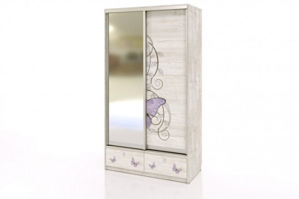 Sliding wardrobe 2-door Lady 122.6x224.9x60 cm