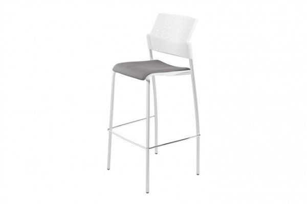 268adb8b566247b8f89f73d230c9ce8c.jpg Bar stool Movie 55x118x56 cm, chrome, white, gray