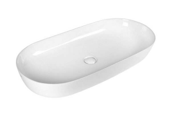 Countertop washbasin BOND Oval S51-800 Countertop, 80x13.5x40 cm