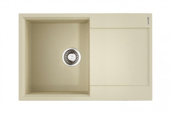 Inset sink with wing OMOIKIRI Daisen 78-BE 4993321, vanilla 78x51x19 cm