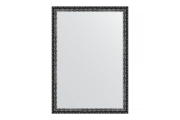 Wall mirror in a baguette frame EVOFORM blackened silver 70x90 cm