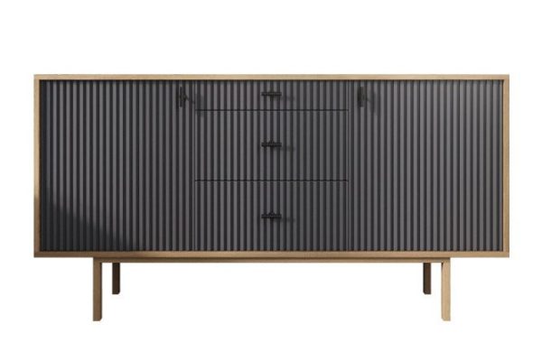 Emerson chest of drawers 2 doors and 3 drawers