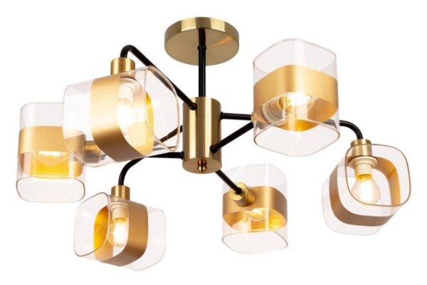 Chandelier CITILUX Burton 21 sq.m., 58x20x58 cm, E14