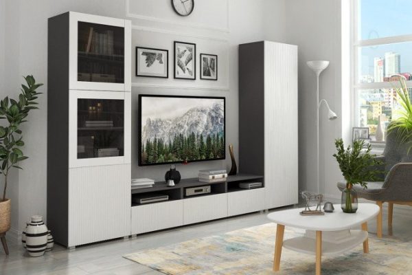 2889esdzbleks1ooc8i0qn0k0b3t6mxh.jpg Living room Oscar Amelie with cabinet and wardrobe with push-to-open, anthracite, talc wave