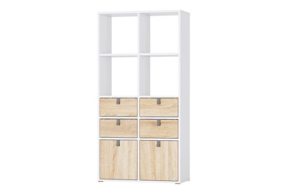 Bricks rack 8 sections with drawers and doors