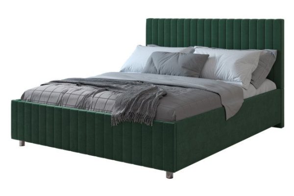 Bed with Vivaldi lifting mechanism, dark green color 160x200 cm