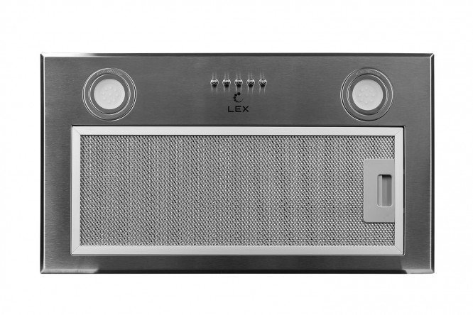 Hood LEX GS BLOC P 600 color stainless steel, 52x27x29 cm