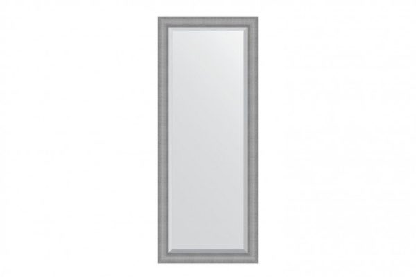 Floor mirror with bevel in a baguette frame EVOFORM BY 6187 silver chain mail 82x202 cm