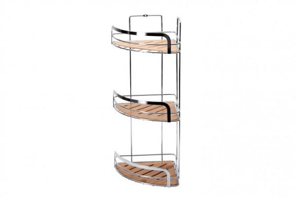 Corner shelf 3-tier Wood 20x49x20 cm