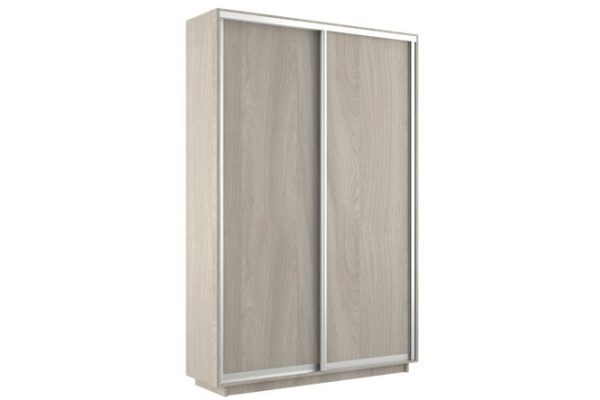 Sliding wardrobe 2-door Slide 140x240x45 cm, light Shimo ash