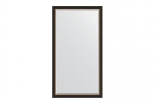 Floor mirror with bevel in a baguette frame EVOFORM BY 6186 ebony with gold 109x198 cm