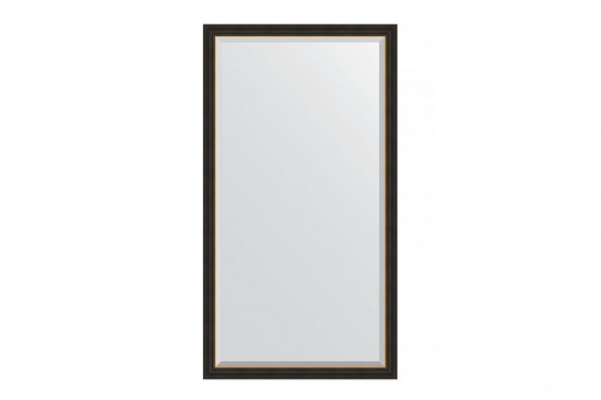 Floor mirror with bevel in a baguette frame EVOFORM BY 6186 ebony with gold 109x198 cm