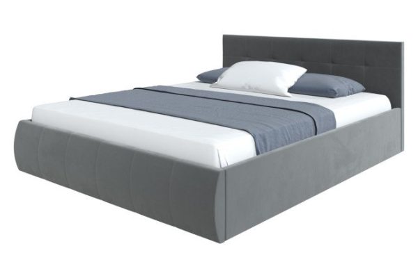 Bed with lifting mechanism Mila color gray 160x200 cm