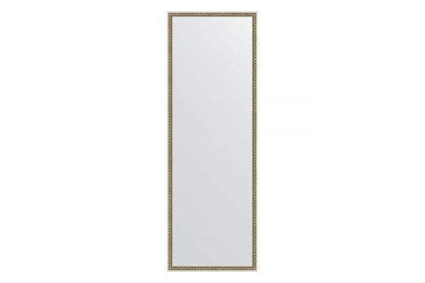 Wall mirror in a baguette frame EVOFORM BY 0720 twisted brass 48x138 cm