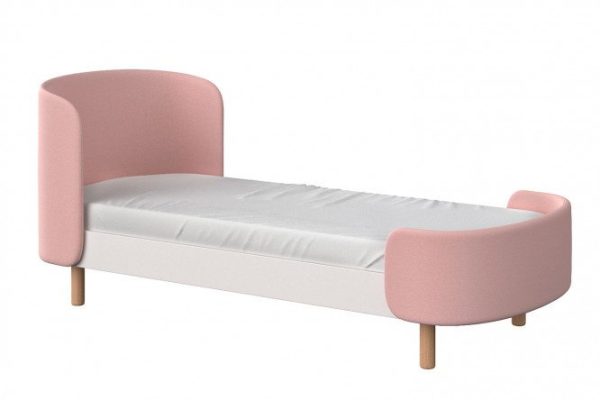 Bed KIDI soft 67x167 cm color white, pink