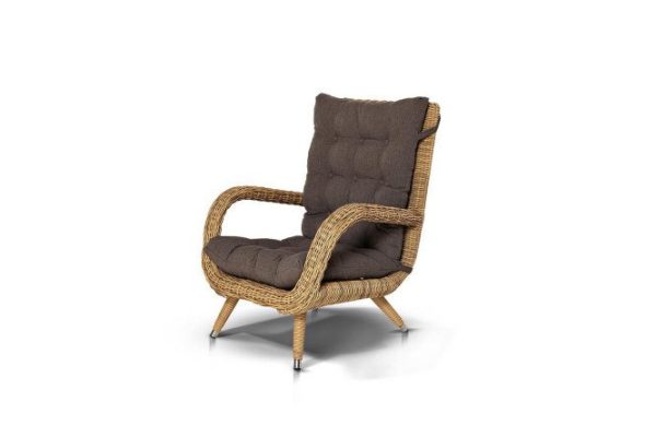 Armchair 4SiS Toledo straw color
