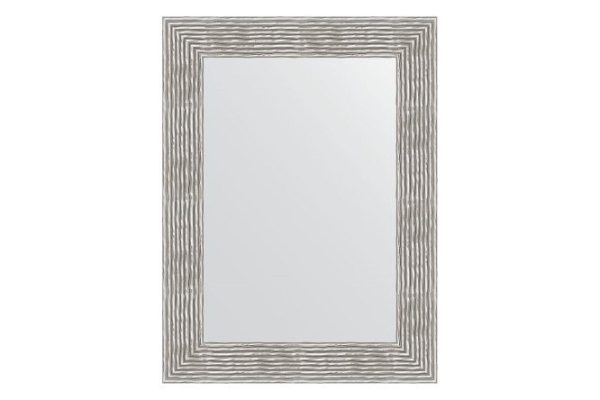 Wall mirror in a baguette frame EVOFORM wave chrome 70x90 cm