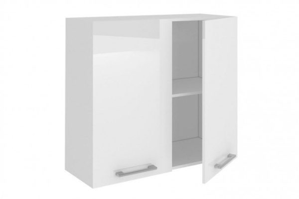 Set of fronts for Amika cabinet 39.6x71.6 cm, glossy white color