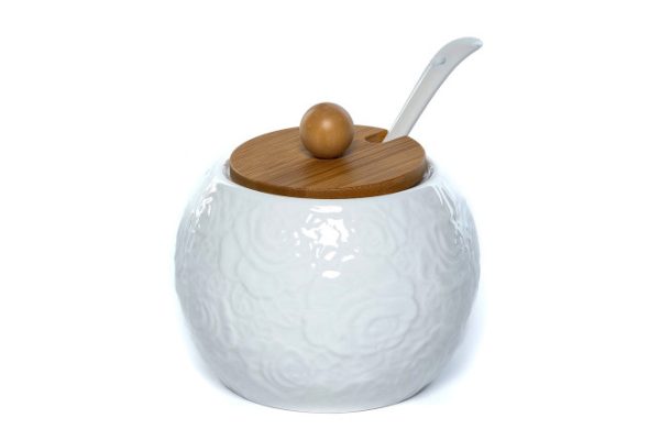 Sugar bowl with spoon Rose 400 ml