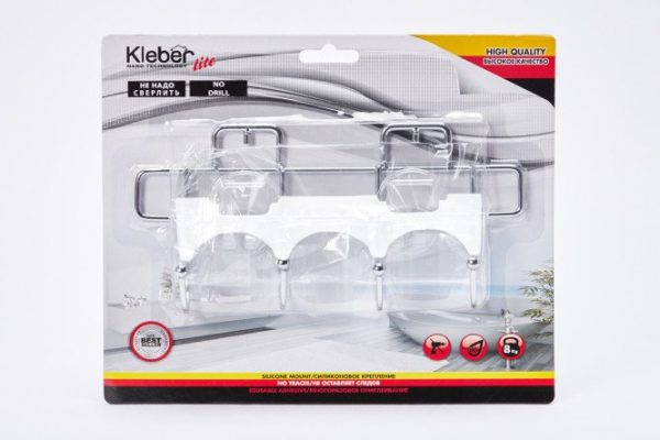 Wall strip with 4 hooks Lite