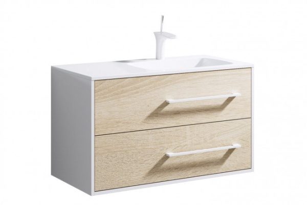 Wall cabinet AQWELLA Miami 91.5 cm, white