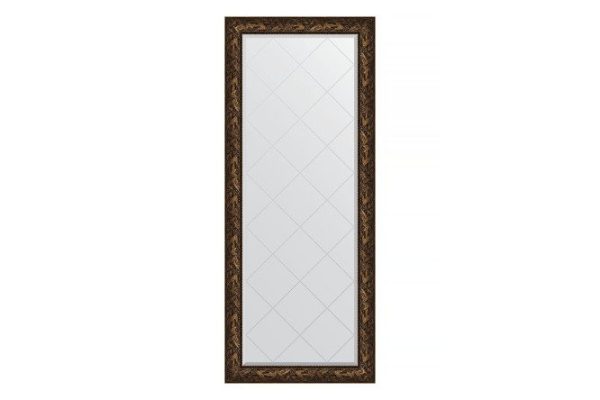 Floor mirror with engraving in a baguette frame EVOFORM BY 6326 Byzantium bronze 84x203 cm
