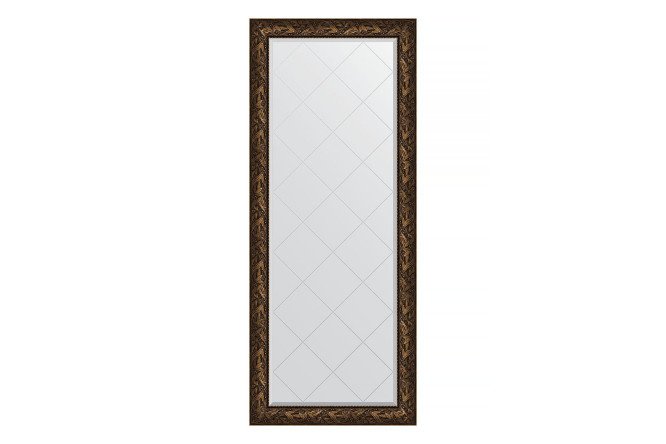 Floor mirror with engraving in a baguette frame EVOFORM BY 6326 Byzantium bronze 84x203 cm