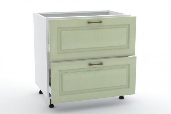 Set of fronts for a floor cabinet with 2 drawers Bella 79.6x35.6 cm