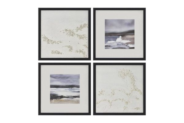 Set of reproductions in frame Surf 53.5x53.5 cm