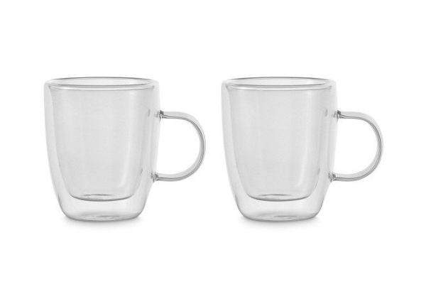 Set of EVIO Duet mugs 2 pcs. 390 ml, Glass
