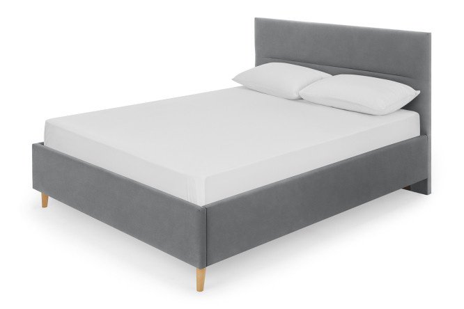 Bed with lifting mechanism Telma color dark gray 140x200 cm