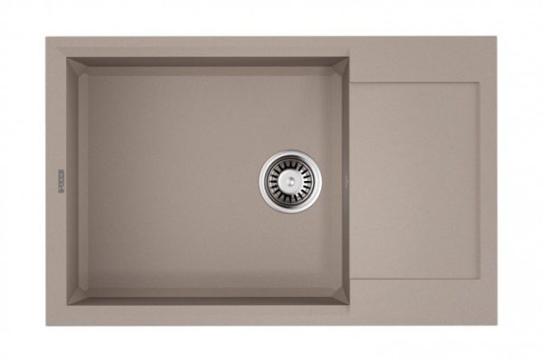 Inset sink with drainer OMOIKIRI Sakaime 78-LB-SA 4993902, beige 78x50x20 cm