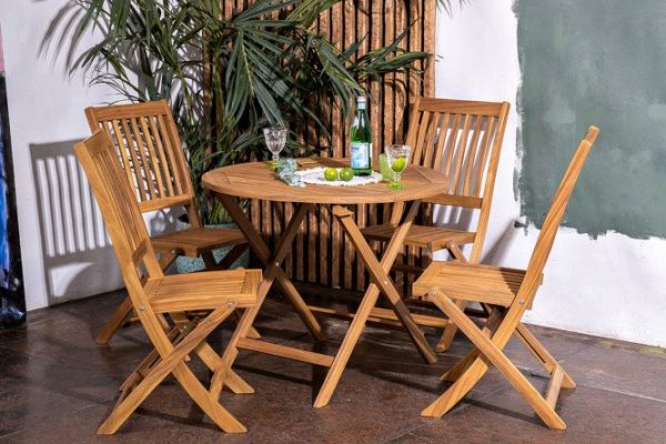 Dining set for garden and cottage made of Oxford acacia