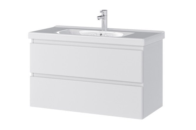 Hanging cabinet Sanstar Riana 309.1-1.5.1. 96.2 cm, frame color white, facade white