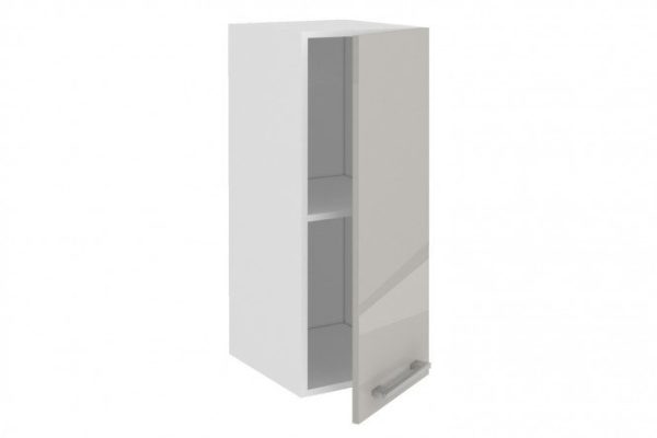 Front for Amika cabinet 29.6x71.6 cm, pearl gray glossy color