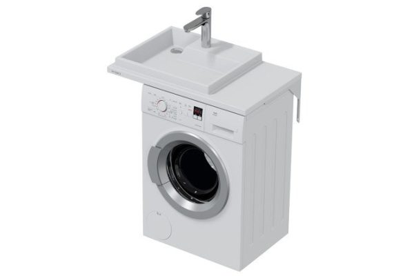 Wall-hung washbasin SANTA Jupiter above the washing machine left Wall-hung, 80x9x50 cm