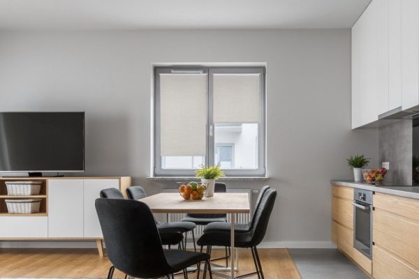 Roller blind Decofest Scandi color beige, 40x160 cm