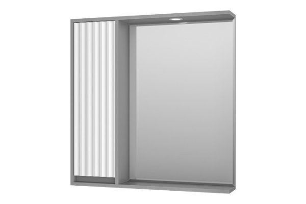 Mirror cabinet Balaton 80 BAL-04080-01-01L with LED lighting 77.5x80x14 cm, Left