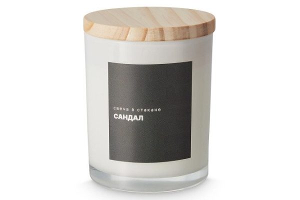 Candle in a glass 23HDL0829-C69 8 cm