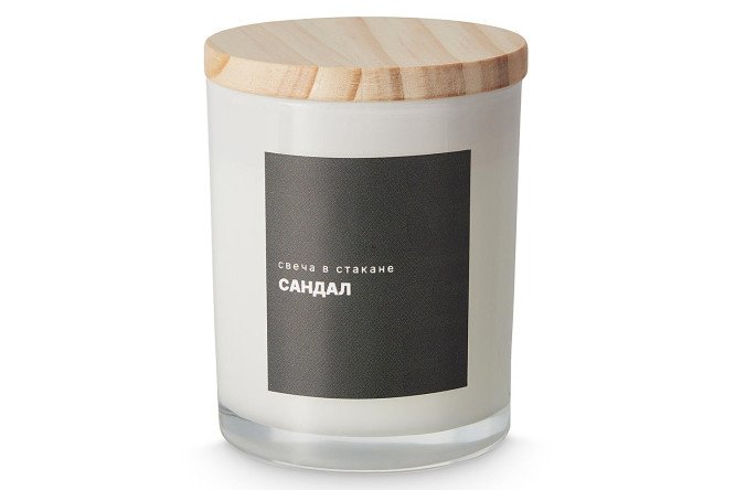 Candle in a glass 23HDL0829-C69 8 cm