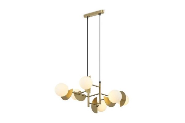 Hanging lamp FREYA Modern Sepia 12.5 sq.m., 85x30x70 cm, G9