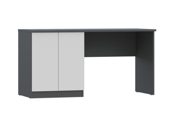 Desk with doors and shelf Oscar mini with push-to-open 145x75x60 cm