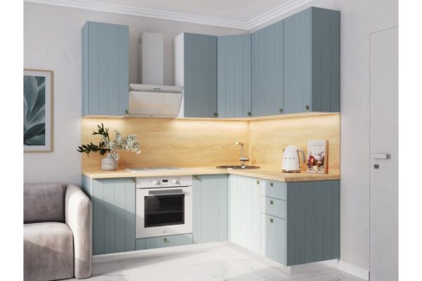 Modular kitchen set Michelle 2.01x1.6 m blue