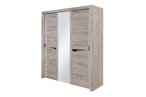 3-door wardrobe Sorento 194x220 cm, Boniface oak