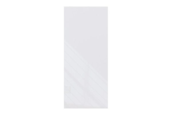 Decorative side wall City 56x24 cm, white gloss color