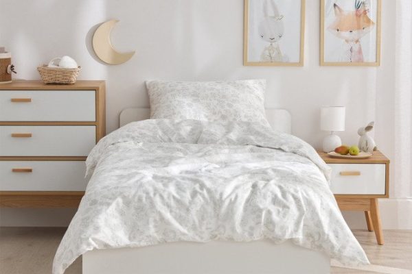 Bedding set MICASA Cute friends for children Satin, 145x210 cm