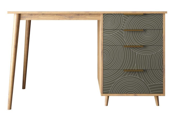 Line work table with 1 cabinet